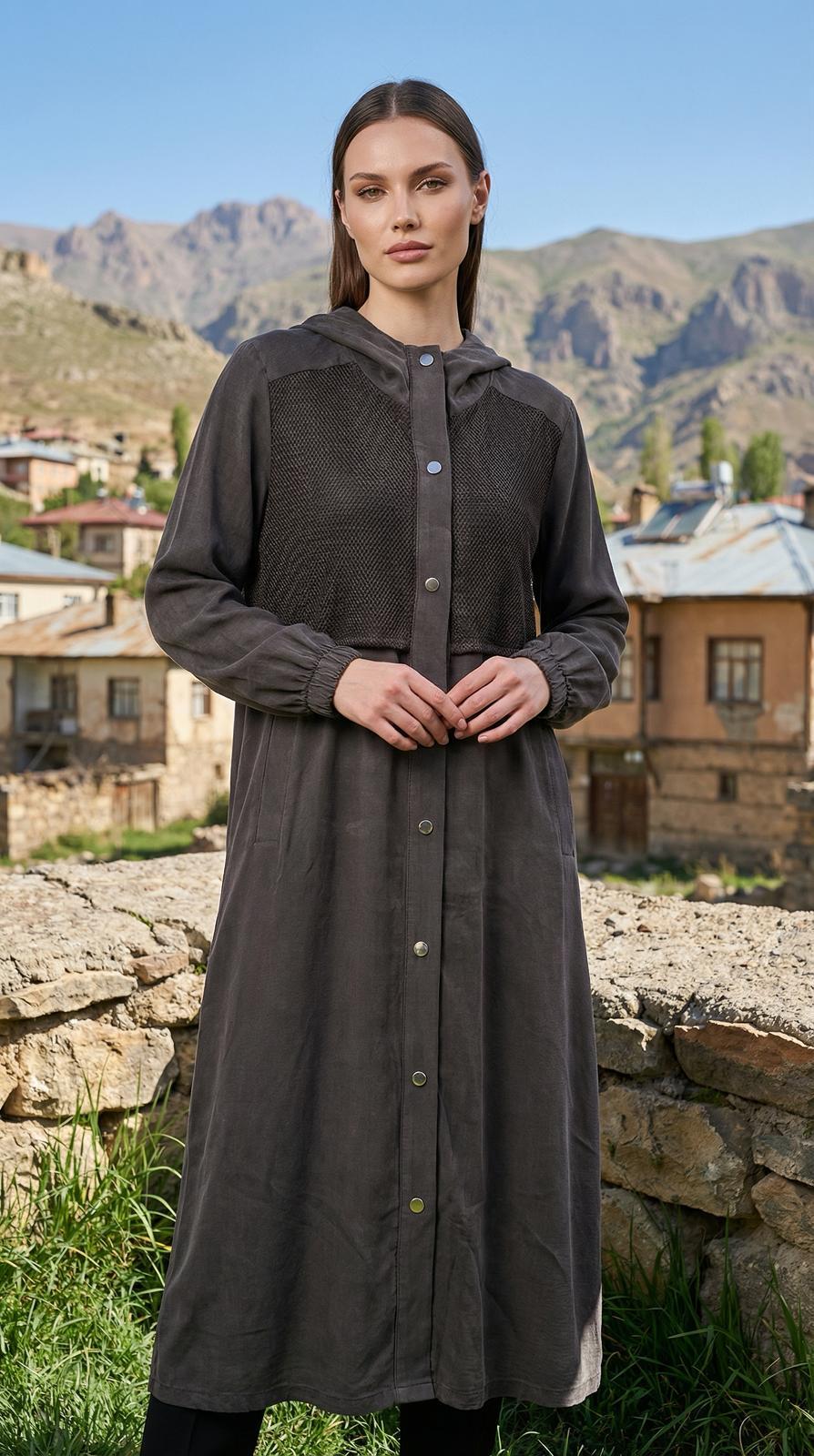 Noshe File Garnili Cupra Kap Kahverengi