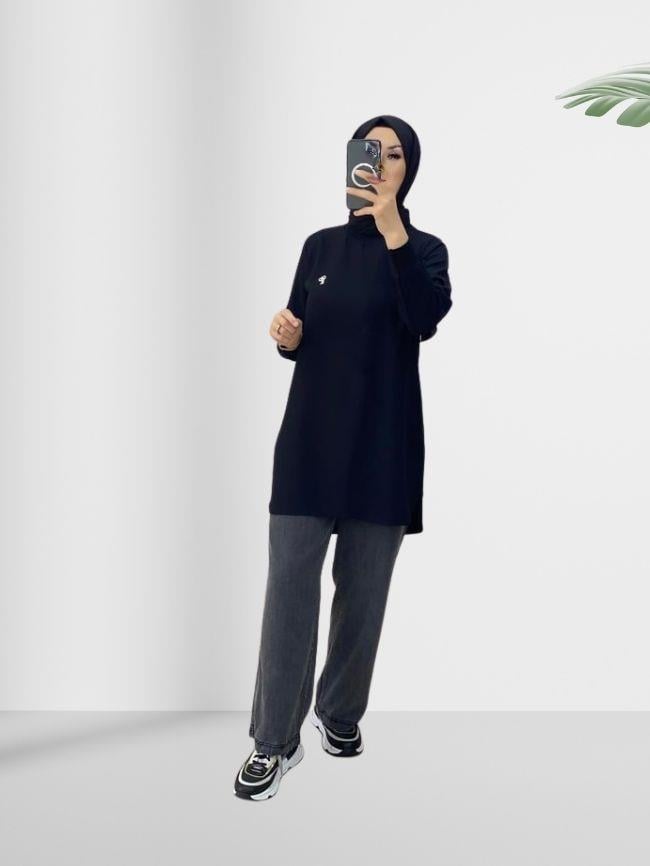 NOSHE Linda Airobin Tunik Siyah