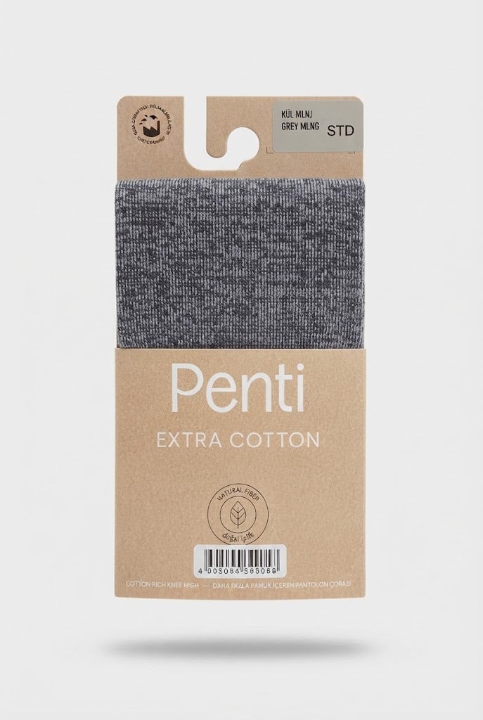 Penti Ekstra Koton Pantolon Çorabı 40 Den Kül