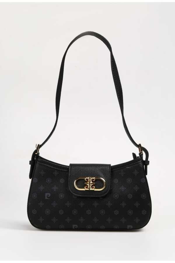 Pierre Cardin Monogram Kadın Omuz Çantası Siyah 05PC24Y529-MN S