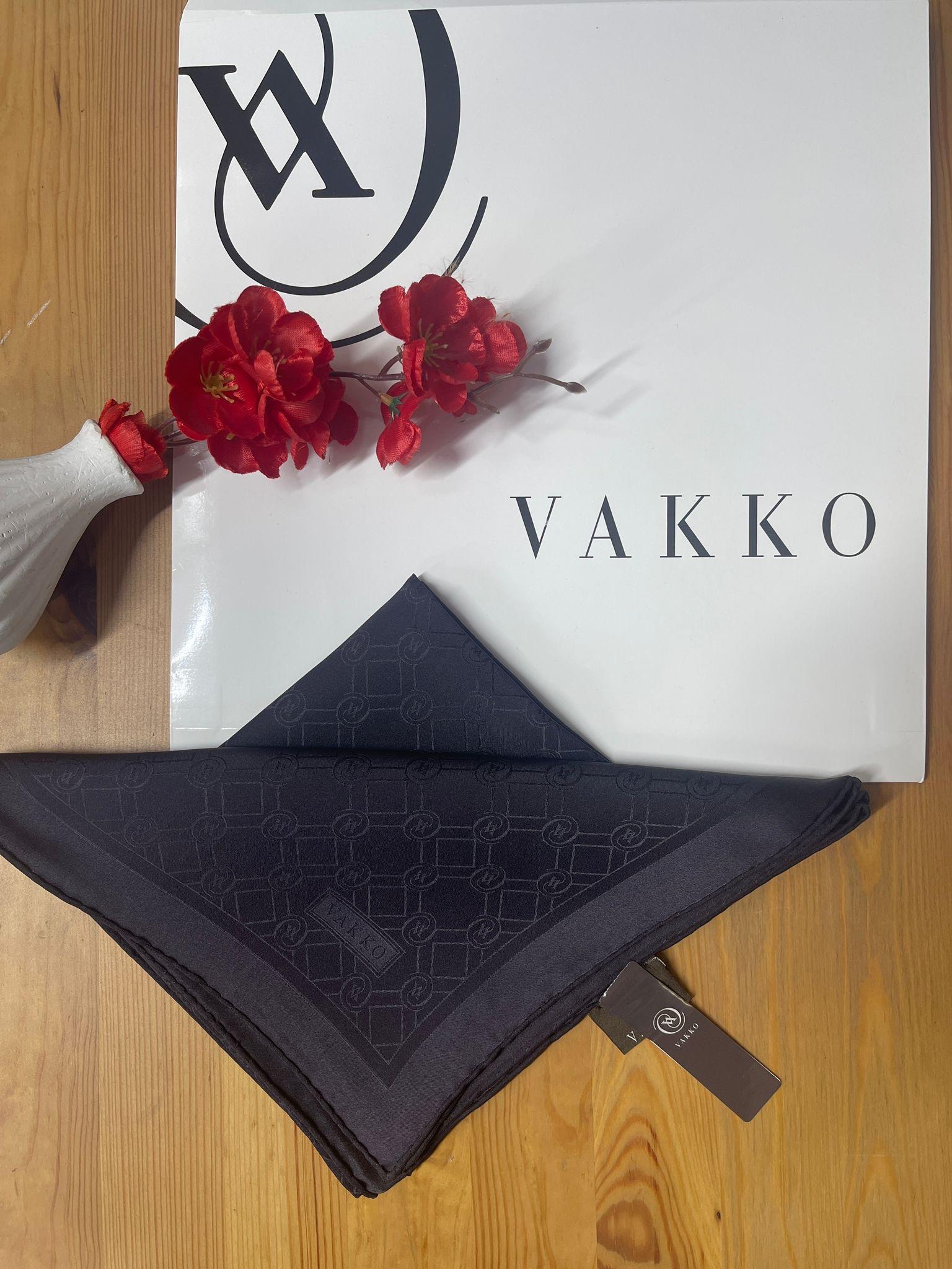 Vakko Jakar İpek Eşarp Kahve