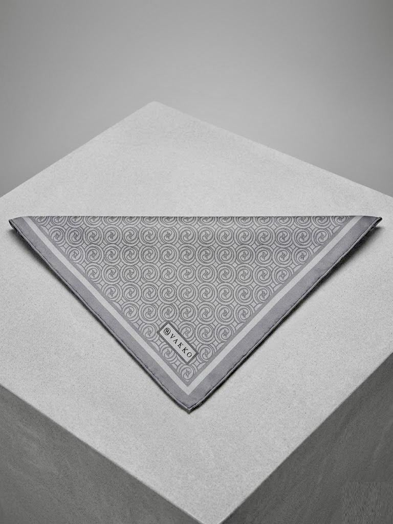 Vakko Tivil İpek Eşarp Gri