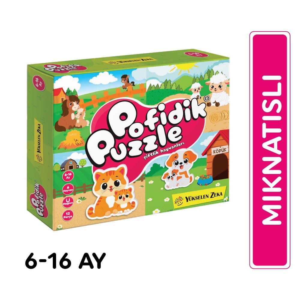 6-16 Ay İlk Pofidik Puzzle - Çiftlik Hayvanları
