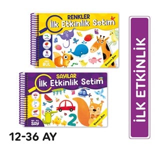 12-36 Ay İlk Etkinlik Kitabım Seti (Sayılar - Renkler)