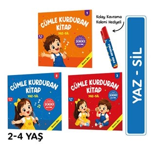 Cümle Kurduran Kitap Yaz Sil Serisi