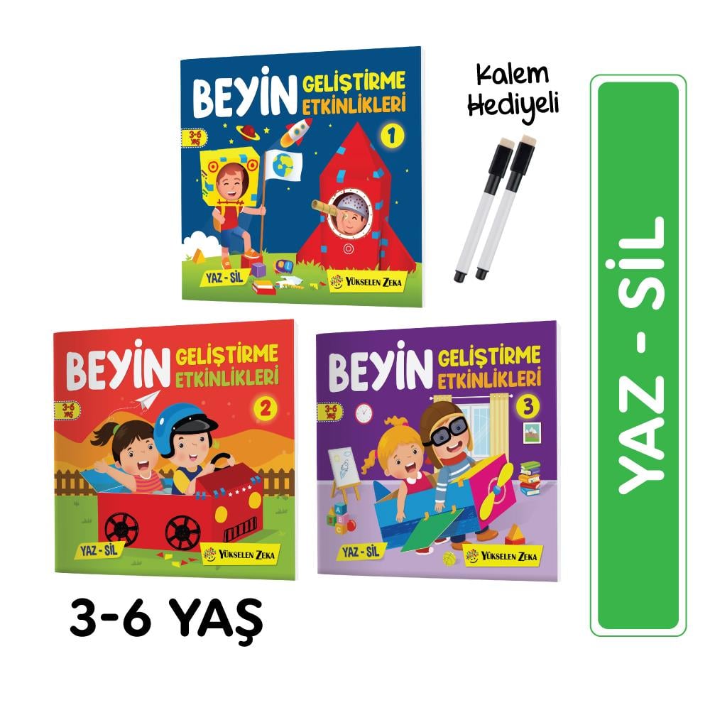 Beyin Geliştirme Etkinlikleri Yaz Sil Serisi