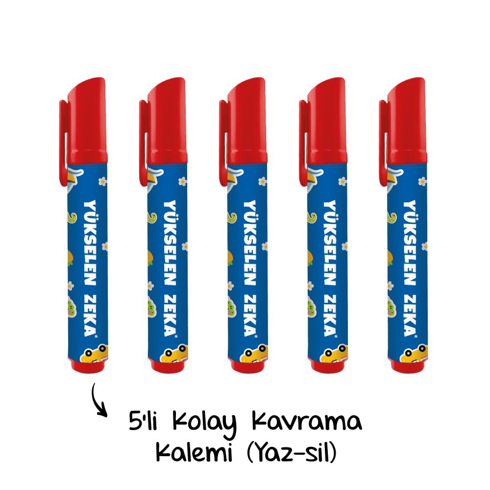 Kolay Kavrama Kalemi 5'li (Yaz-Sil)