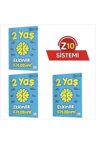 2 Yaş Etkinlik Kitabım Seti (z10 Sistemi) | Yükselen Zeka