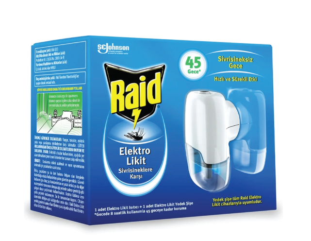Raid Elektro Likit + Makine Sinek Kovucu | Beyond HijyenRaidRaid Elektro Likit + Makine Sinek Kovucu Set
