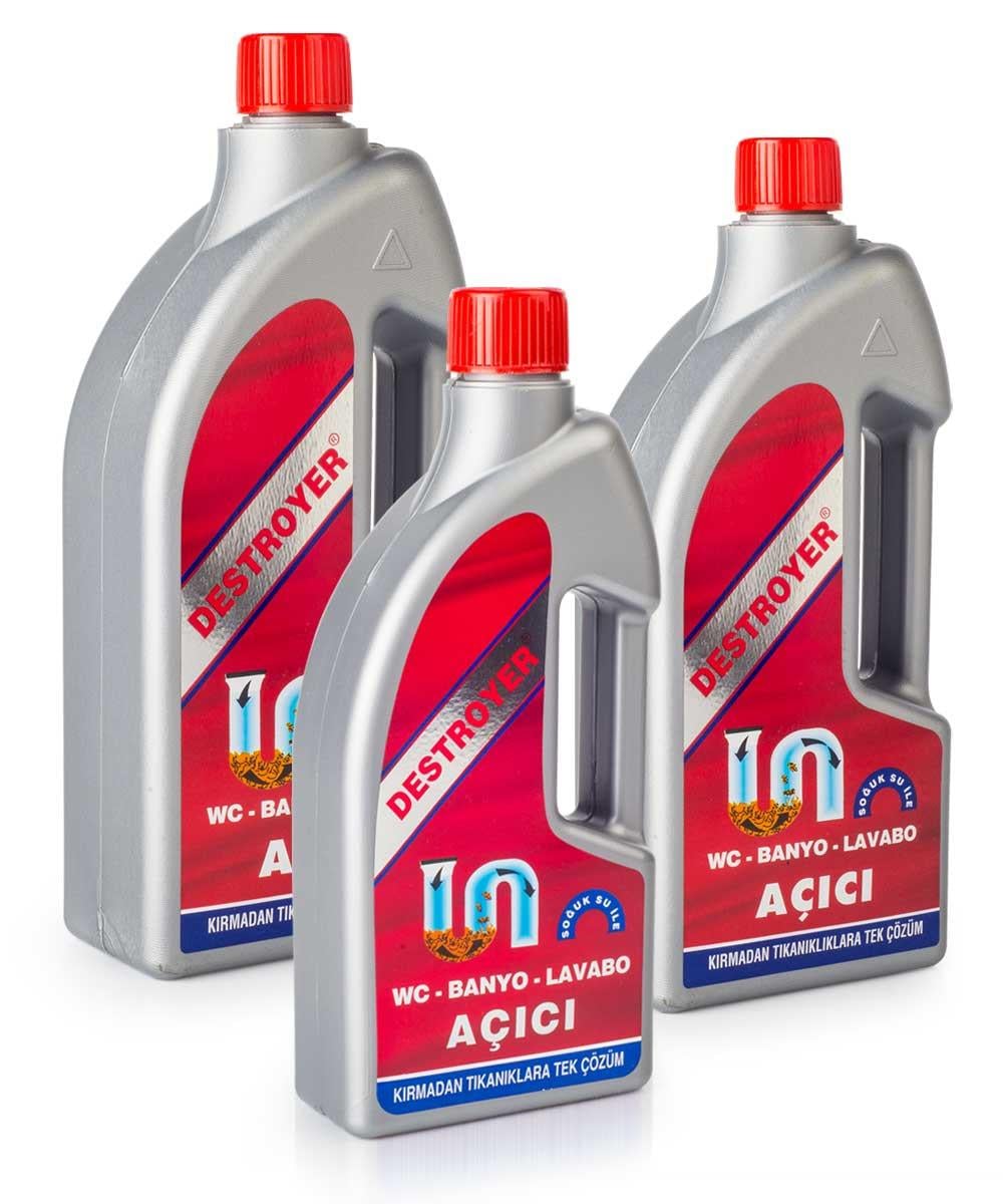 Destroyer WC, Banyo, Sıvı Lavabo Açıcı - 1000 Ml