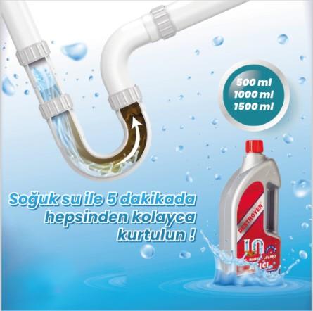 Destroyer WC, Banyo, Sıvı Lavabo Açıcı - 500 Ml
