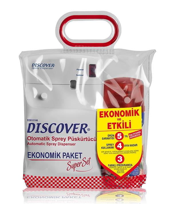 Discover Otomatik Sprey Püskürtücü Eko Paket – Oda Kokusu ve Makine
