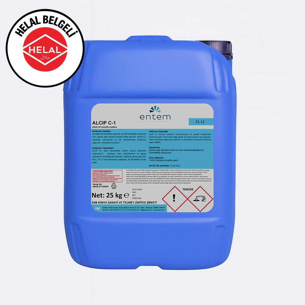 Alcip C-1 Alkali, Sıvı CIP Temizlik Kimyasalı 25 LT