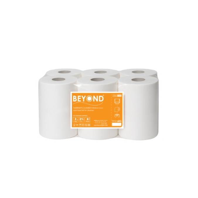 Beyond Profesyonel Fotoselli Hareketli Havlu 21 cm – 2 Katlı, 6lı Paket, 75 m