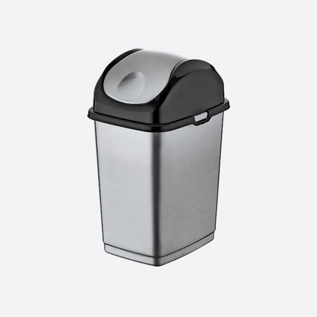 Dünya 35 L Slim Kapaklı Çöp Kovası 09404