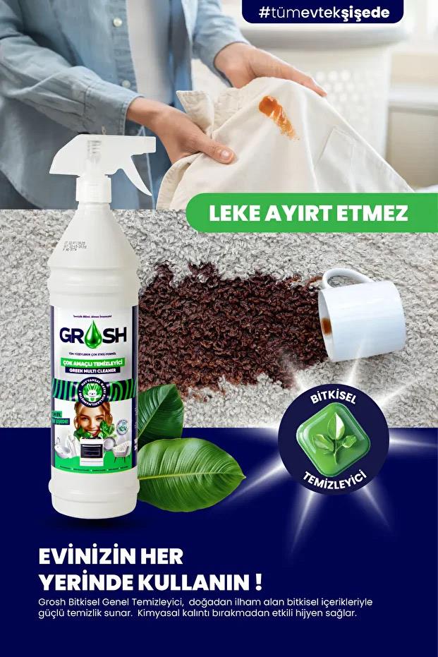 Grosh Vegan Çok Amaçlı Ultra Güçlü Leke Çıkarıcı Sprey (Büyük Boy)