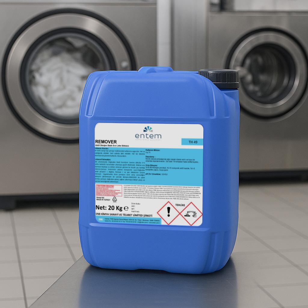 Entem Remover Oksijen bazlı,dezenfektan, ağartıcı ve leke çıkarıcı 20 Lt