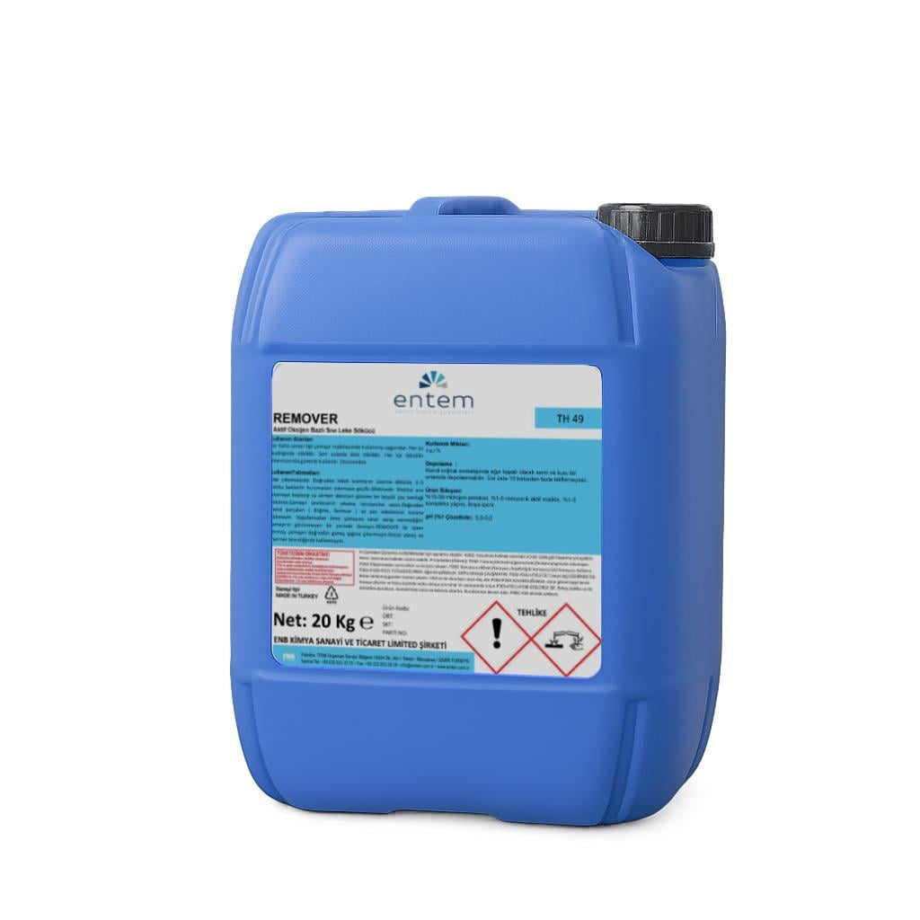 Entem Remover Oksijen bazlı,dezenfektan, ağartıcı ve leke çıkarıcı 20 Lt