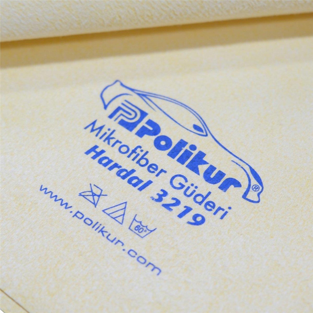 Polikur Mikrofiber Güderi Kurulama Bezi (Hardal) 3219 