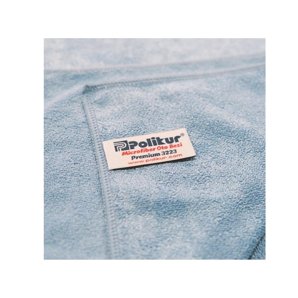 Polikur Premium Oto Mikrofiber Kurulama Bezi Mavi 3223 - 50cmx70cm