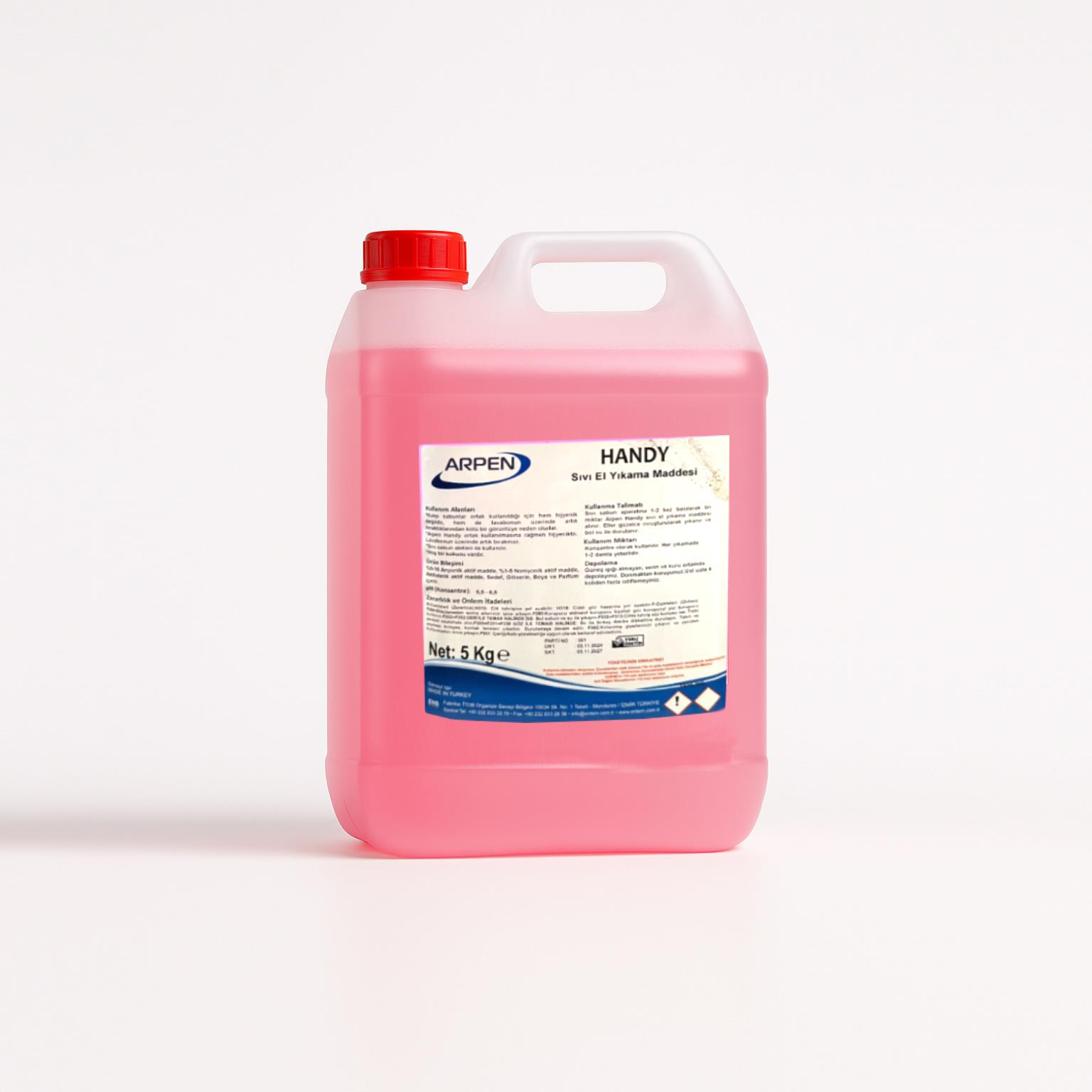 Entem Handy Pembe Çiçek Kokulu Sıvı Sabun 5 Lt