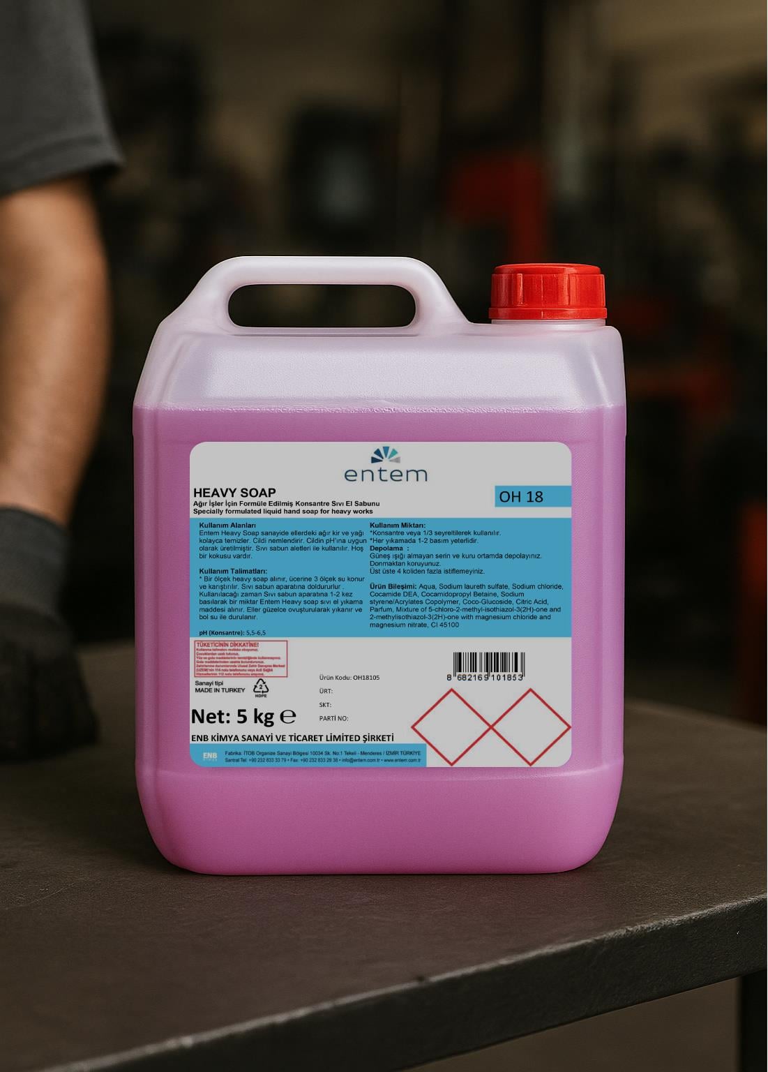 Entem Heavy Soap 5Lt Ağır Kir Yağ Çözücü Sıvı Sabun