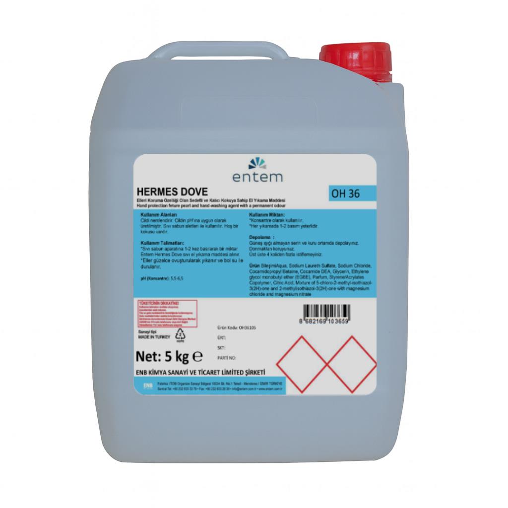 Entem Hermes Dove Beyaz Sedefli Sıvı Sabun 5 Lt