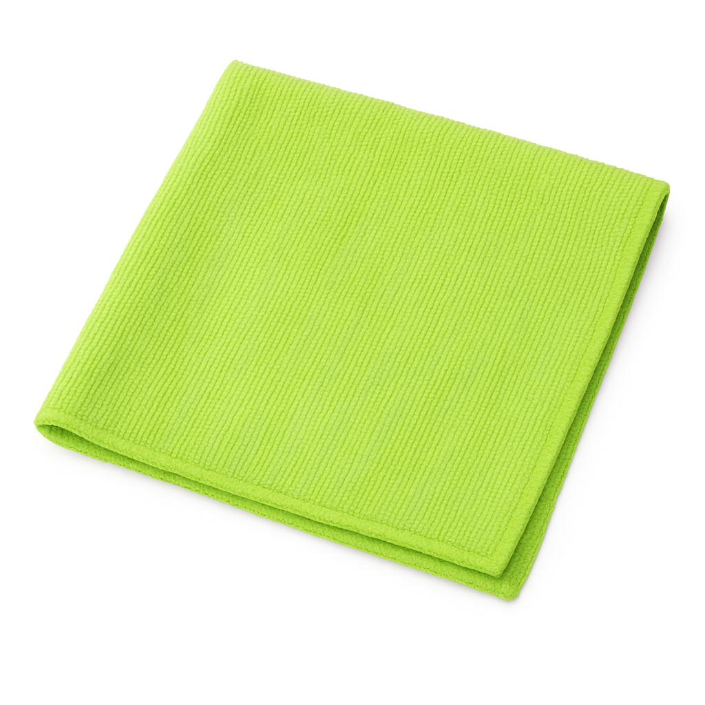Ekonomik Mikrofiber Kurulama Bezi 40cmx40cm 4 Renk - Sarı-Kırmızı-Yeşil-Mavi