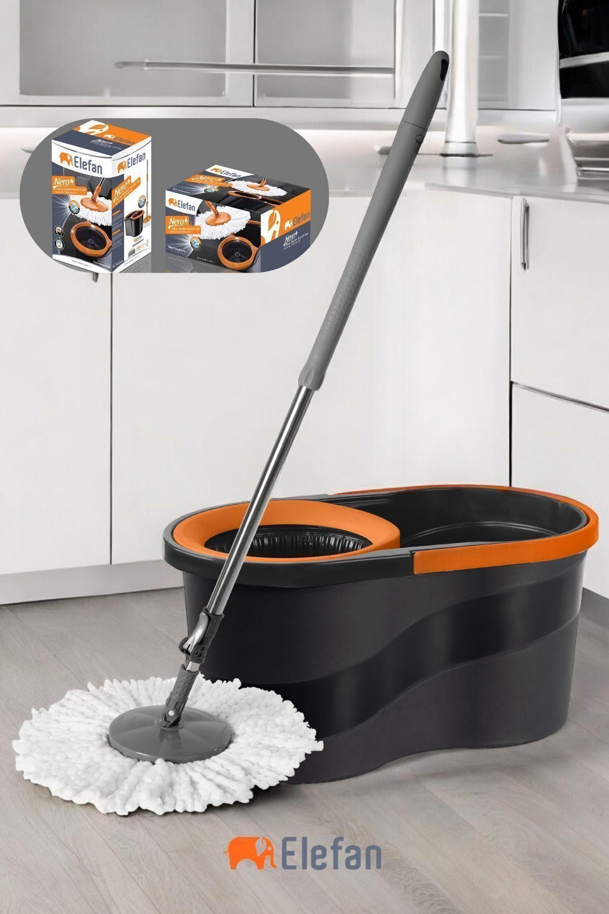 Nero 360 Döner Başlıklı Vilada Otomatik Temizlik Seti Paspas Mop