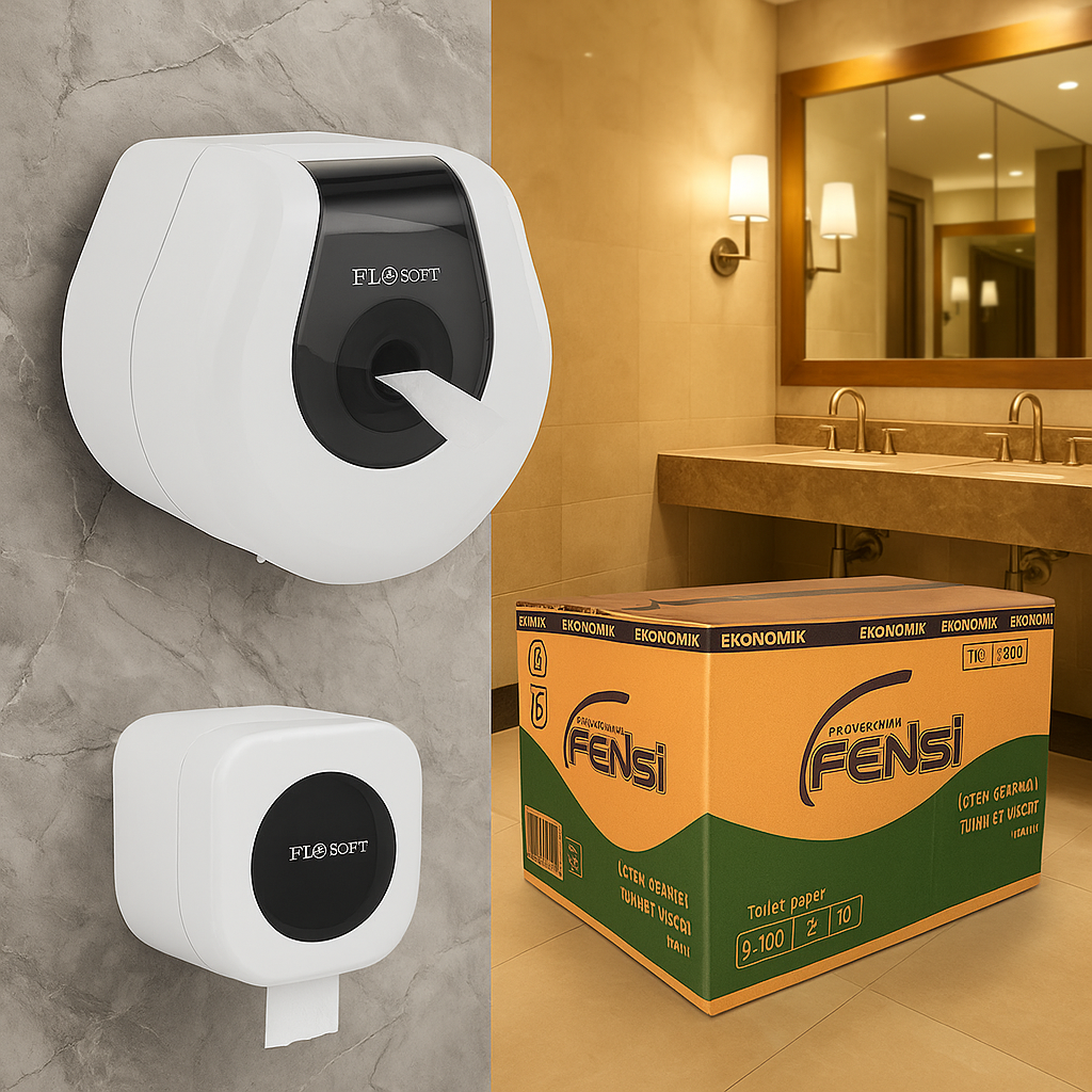 Fensi Mini Cimri Kutulu İçten Çekmeli Tuvalet Kağıdı 12 Rulo