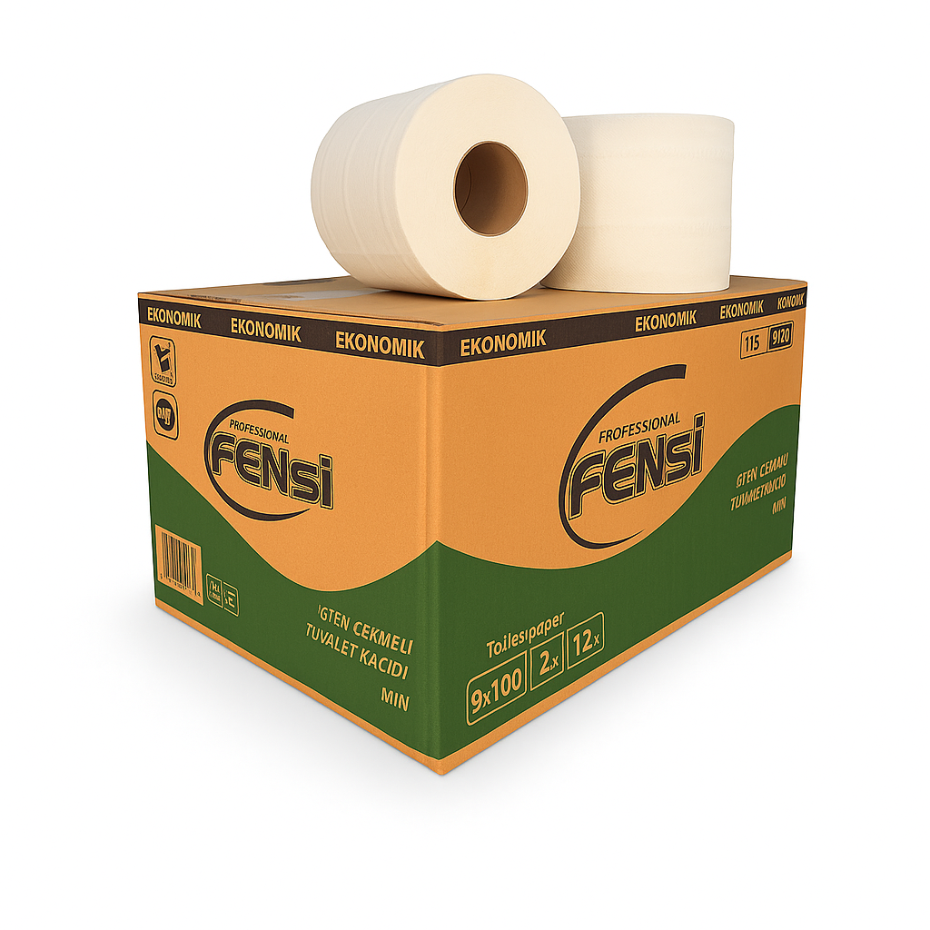 Fensi Mini Cimri Kutulu İçten Çekmeli Tuvalet Kağıdı 12 Rulo