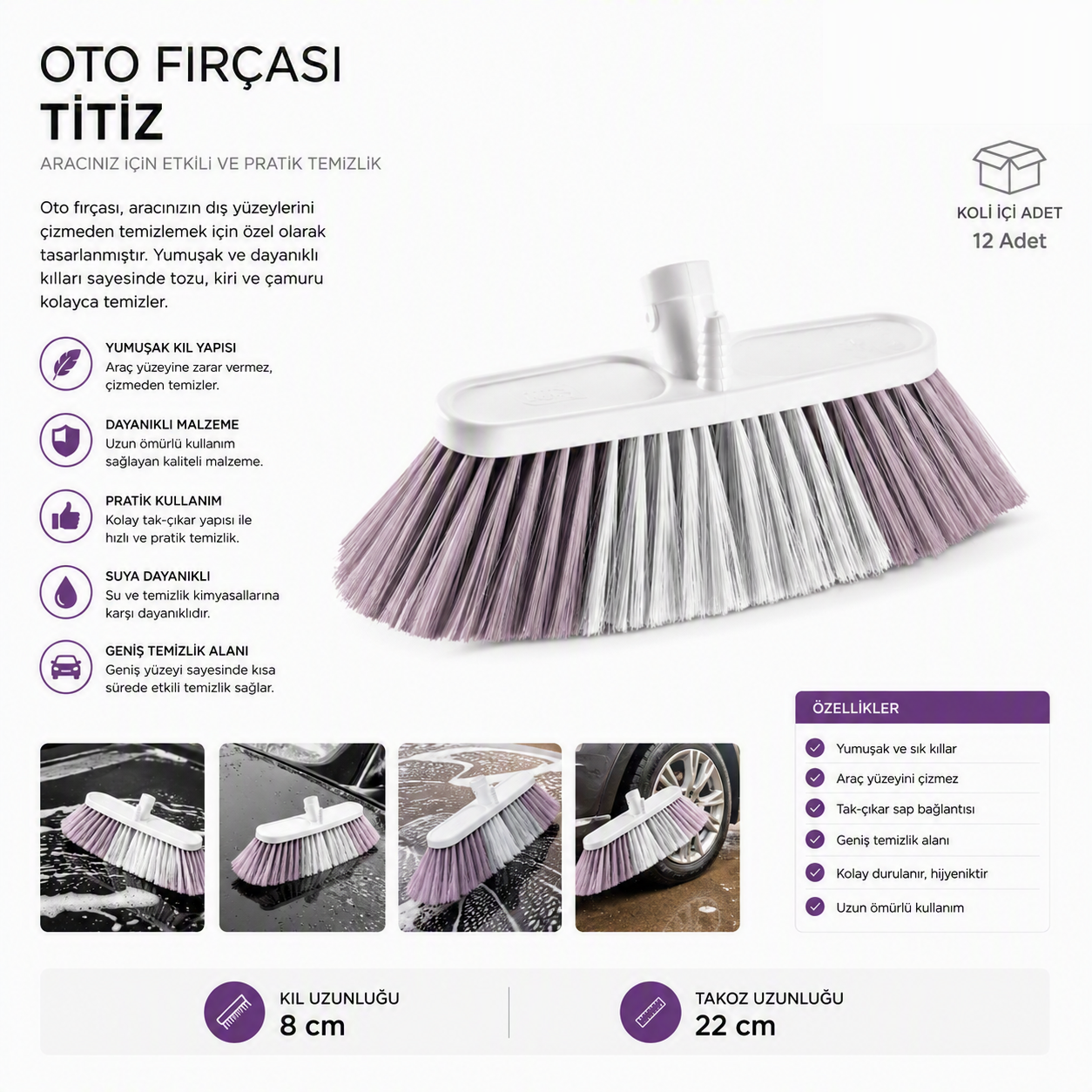Oto Fırçası Ti̇ti̇z (TP 501)