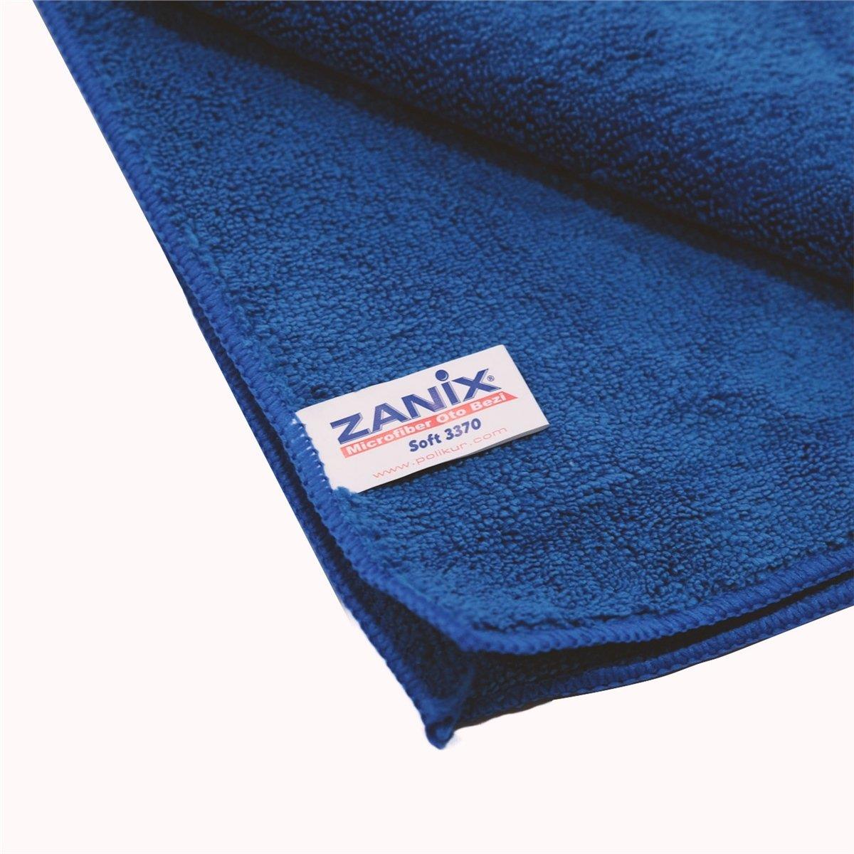 Zanix Soft Oto Mikrofiber Kurulama Bezi (Mavi) 3370 - 50cmx60cm