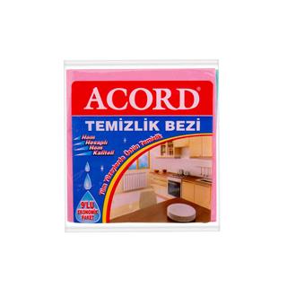 Acord 9 Adet Sarı Temizlik Bezi 35 x 35 cm Genel Mutfak Temizlik Bezi