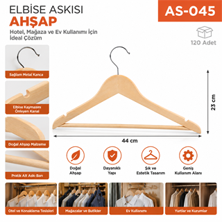 Elbise Askısı Ahşap