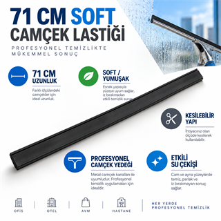 Pulex Camçek Lastiği 71 cm Soft – Yumuşak Yedek Cam Lastiği