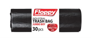 Floppy Ağır endüstriyel Jumbo Çöp Poşeti 80*110 800 gr 10 lu Rulo