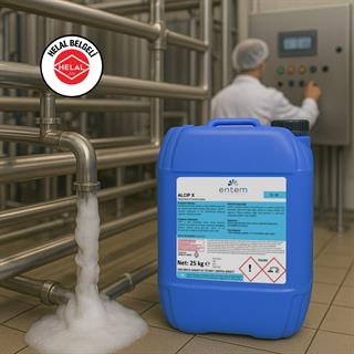 Alcip X Yüksek Alkali, Sıvı CIP Temizlik Kimyasalı 25 LT - Helal Belgeli