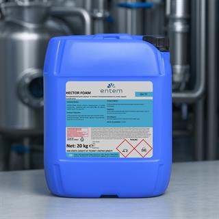 HECTOR FOAM – Helal Belgeli Asidik Köpüklü Zemin ve Ekipman Temizlik Kimyasalı 20 LT 