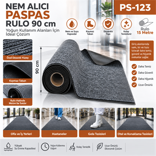 Nem Alıcı Paspas Rulo 90 cm (En)