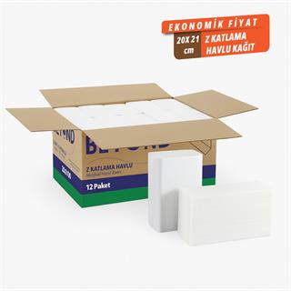 Beyond Dispenser Z Katlama Kağıt Havlu Ekonomik 12 Paket