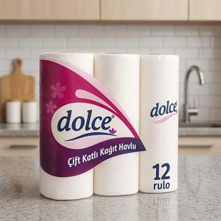 Dolce 12li Kağıt Havlu x 4 Paket 48 Rulo