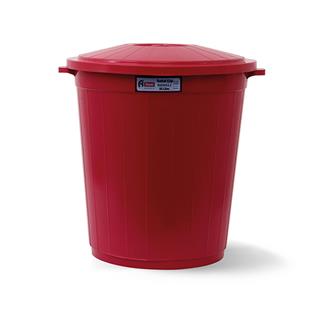 A Form Gri Çöp Kovası Kapaklı 50 Lt Renkli CK-50 104