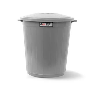 A Form Gri Çöp Kovası Kapaklı 50 Lt CK-50 101