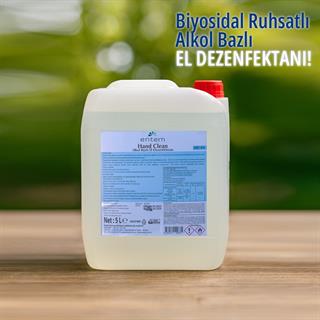 Entem Hand Clean Alkol Bazlı El Dezenfektanı 5 Lt