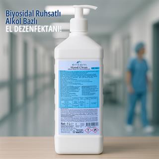 Triger Pompalı Hand Clean Alkol Bazlı El Dezenfektanı 1 Lt