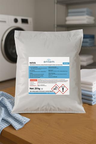 Entem Nova Endüstriyel Çamaşır Makineleri için Toz Ana Yıkama Deterjanı 20 Kg