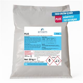 Entem Plus Endüstriyel Çamaşır Makineleri için Ağartıcılı Ana Yıkama Deterjanı 20 Kg