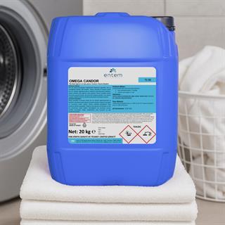 OMEGA CANDOR 20 Kg – Klor Bazlı Ağartıcı ve Leke Çıkarıcı Sıvı Çamaşır Deterjanı