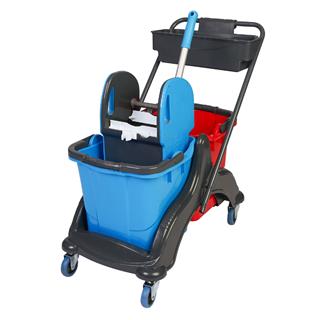 Mimoza Çift Kovalı Temizlik Arabası CK756